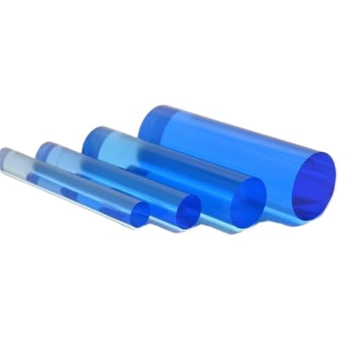 Farbig getönte extrudierte klare transparente Acryl-Rundstange PMMA-Rundstange(Blue,40x1000mm 1pc) von FRAOMHFW