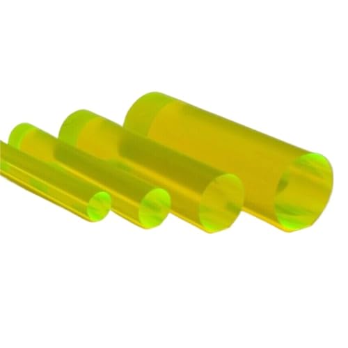 Farbig getönte extrudierte klare transparente Acryl-Rundstange PMMA-Rundstange(Green,4x500mm 1pc) von FRAOMHFW
