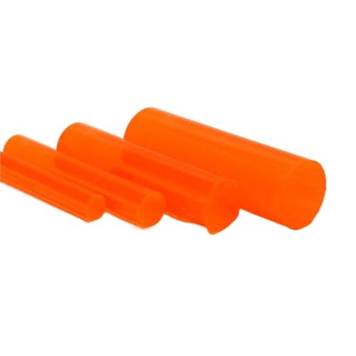 Farbig getönte extrudierte klare transparente Acryl-Rundstange PMMA-Rundstange(Orange,8x500mm 1pc) von FRAOMHFW