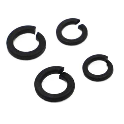 GB93 Edelstahl Schwarz Weiß Verzinkt Feder Federscheibe Elastische Dichtung M2 M2.5 M3 M4 M5 M6 M8 M10 M12 M16-M24(Black Carbon Steel,50pcs M2.5) von FRAOMHFW