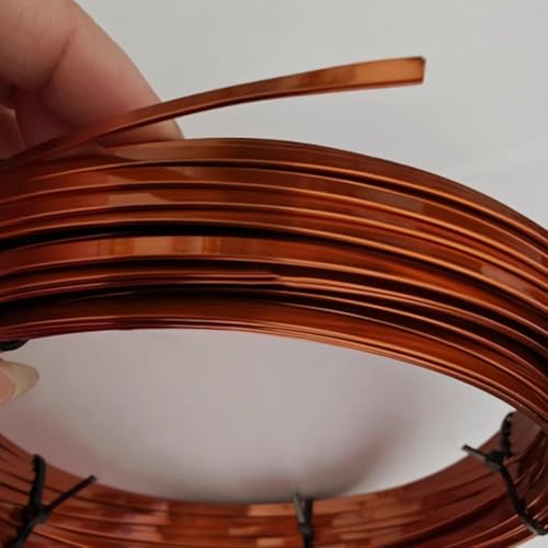 Hochtemperatur-Emaillekabel 1 mm Dicke Polyesterimid-Flachkupferdraht QZYB-220 for Elektromotoren und Transformatoren(1 x 5.0 mm) von FRAOMHFW
