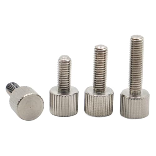 M2 M2.5 M3 M4 M5 M6 M8 Rändelschrauben aus Edelstahl 304, einfacher Typ, metrischer Rändelkopf, manuelle Einstellschrauben(8mm,M3 5pcs) von FRAOMHFW