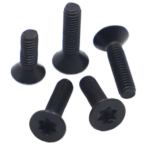 Schwarze Senkschraube mit Torx-Kopf aus Edelstahl 304, M2, M2,5, M3, M4, M5, M6, Sechskantschraube GB2673(8mm,M2.5 10pcs) von FRAOMHFW