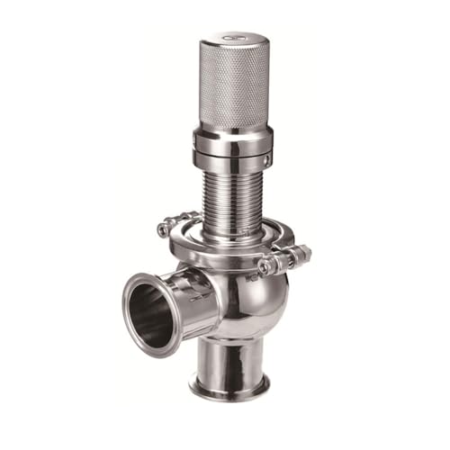 Sicherheitsventil, Überdruckventil, Überlaufventil, hygienische Lebensmittelqualität, TC, einstellbare Druckfeder, Druckentlastung(OD38mm TC50.5mm,SS04) von FRAOMHFW