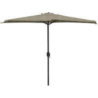 Grauer halbmondförmiger aluminium-regenschirm von FRASCHETTI