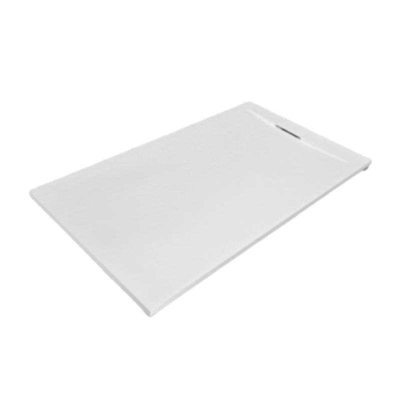 Frascio New Tecnology Duschwanne 100X85 cm Weiss Vulcano Line Plus Aus Harz und Marmorpulver Mit Seitengitter Aus Marmoresina von FRASCIO NEW TECNOLOGY