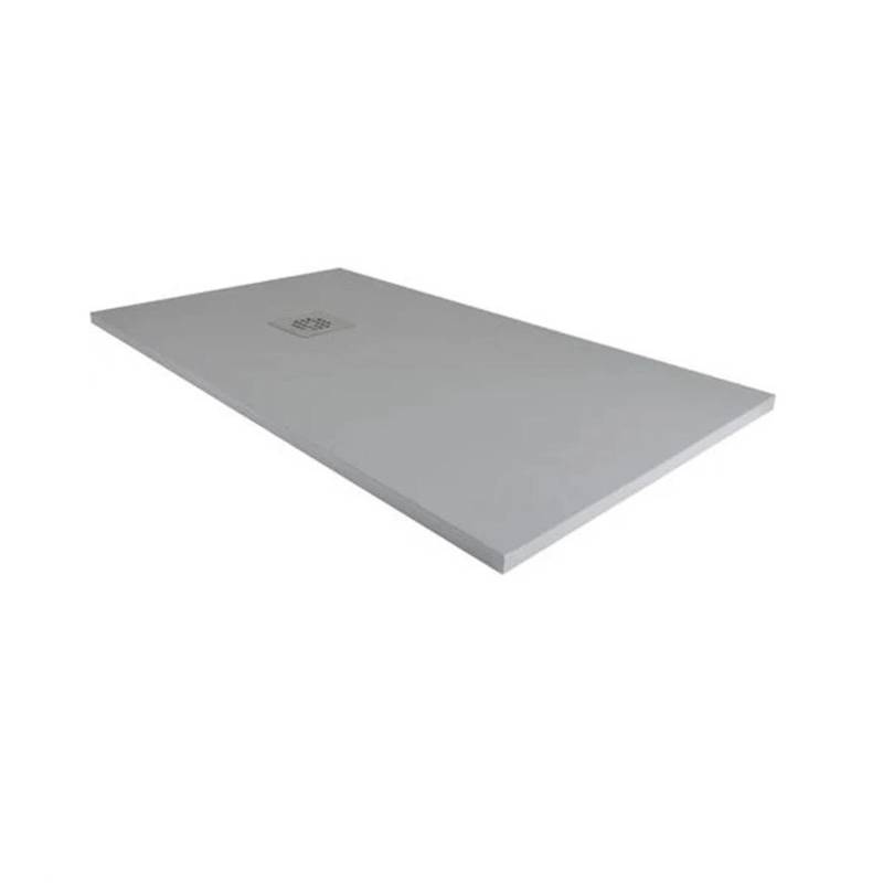 Frascio New Tecnology Duschwanne 120 x 120 cm Vulcano Line Dunkelgrau RAL 7005 mit Abfluss von FRASCIO NEW TECNOLOGY