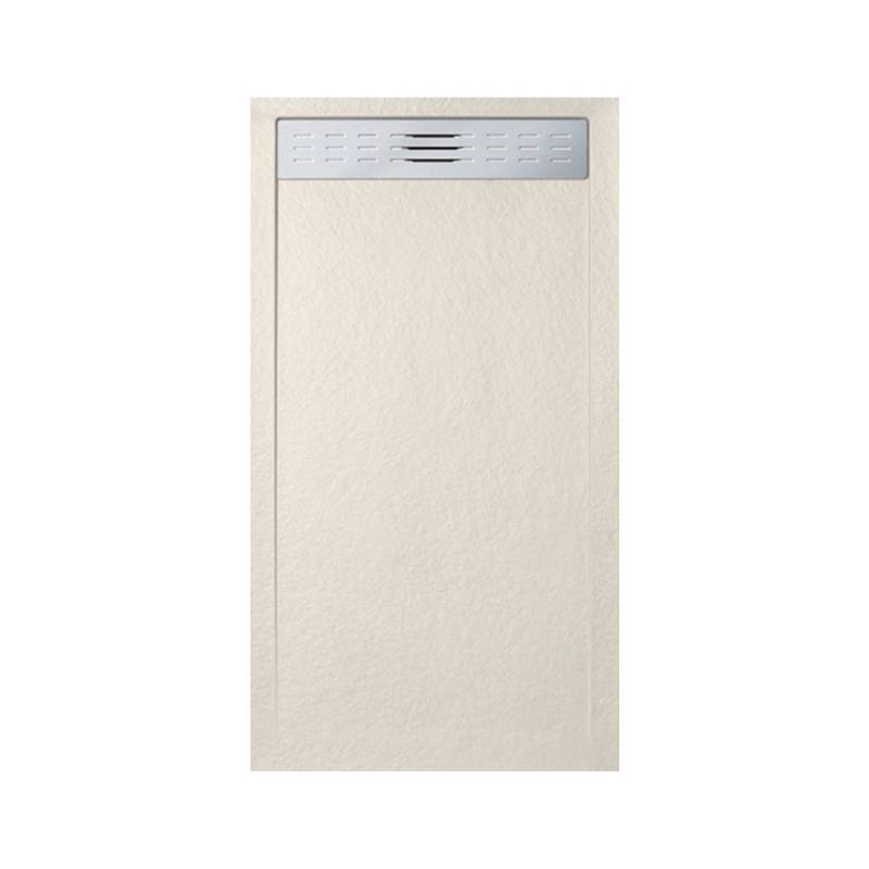 Frascio New Tecnology Duschwanne 130X70 cm mit Seitlicher Gitterlinie Slim Beige RAL 9001 mit Abfluss von FRASCIO NEW TECNOLOGY