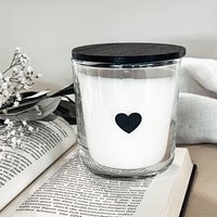 Geburtstagskerze Ylang | Duftkerze Im Glas Mit Holzdeckel Geschenk Muttertag Geburtstag |Vegan Handmade Herz von FRAULENZAIN