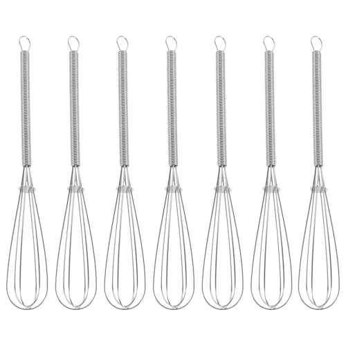 7 Stück Haarfärbemixer Friseurfärbe-Schneebesen Hand-Ei-Mixer Manueller Schneebesen Friseursalon-Zubehör Handmixer Rührbesen Milchmixer Friseursalon-Werkzeug Farbgriff von FRCOLOR