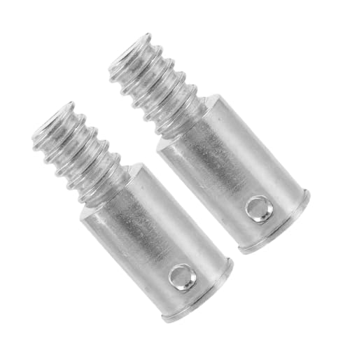FRCOLOR 1 Satz Besenverlängerung Adapter Teilig Gewindespitze Für Stangen Aluminiumlegierung Einfache Installation Kompatibel Mit Holz Und Metallrohren Langlebig Und Praktisch 2 Stück von FRCOLOR