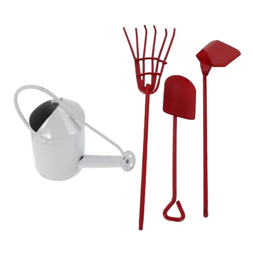 FRCOLOR 1 Satz Metall Mini Gartengeräte für Dollhouse Kompaktes für Sukkulenten Indoor Garten Gießkanne und Zubehör von FRCOLOR