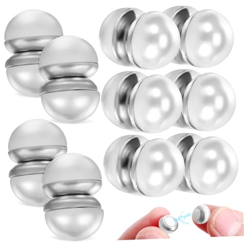 FRCOLOR 10 Paare Magnetische Schleiergewichte mit Doppelten Perlen Hochzeits Brautmagnete für Schleier Halstücher und Kleidung Leichte Hijab Pins Vielseitige Befestigung ohne Nadeln FRCOLOR 10 Paare Magnetische Schleiergewichte mit Doppelten Perlen Hochzeits Brautmagnete für Schleier Halstücher und Kleidung Leichte Hijab Pins Vielseitige Befestigung ohne Nadeln von FRCOLOR