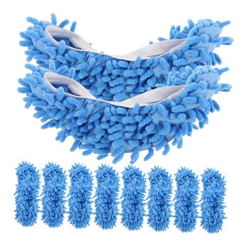 FRCOLOR 10 Stück Teiliges Mikrofaser-mopp-hausschuhe Abnehmbar Waschbar Geräuschlos Super Saugfähig Wiederverwendbare Bodenschuhe für Küche Wohnzimmer Fußbodenreinigung Damen Herren FRCOLOR 10 Stück Teiliges Mikrofaser-mopp-hausschuhe Abnehmbar Waschbar Geräuschlos Super Saugfähig Wiederverwendbare Bodenschuhe für Küche Wohnzimmer Fußbodenreinigung Damen Herren von FRCOLOR