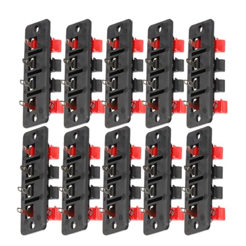 FRCOLOR 10Stücke Pack Lautsprecher Terminal Clips Hochwertige Verbindungsklemmen für Stereo Lautsprecher Einfache Installation für Verschiedene Kabeltypen Langlebiges Kupfermaterial FRCOLOR 10Stücke Pack Lautsprecher Terminal Clips Hochwertige Verbindungsklemmen für Stereo Lautsprecher Einfache Installation für Verschiedene Kabeltypen Langlebiges Kupfermaterial von FRCOLOR