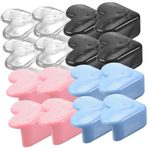 FRCOLOR 16 Stück Teiliges Eckenschutz Herzform PVC Kantenschutz Selbstklebend Stoßfest für Tisch Möbelkanten in Transparent Schwarz Himmelblau für Kindersicherheit FRCOLOR 16 Stück Teiliges Eckenschutz Herzform PVC Kantenschutz Selbstklebend Stoßfest für Tisch Möbelkanten in Transparent Schwarz Himmelblau für Kindersicherheit von FRCOLOR