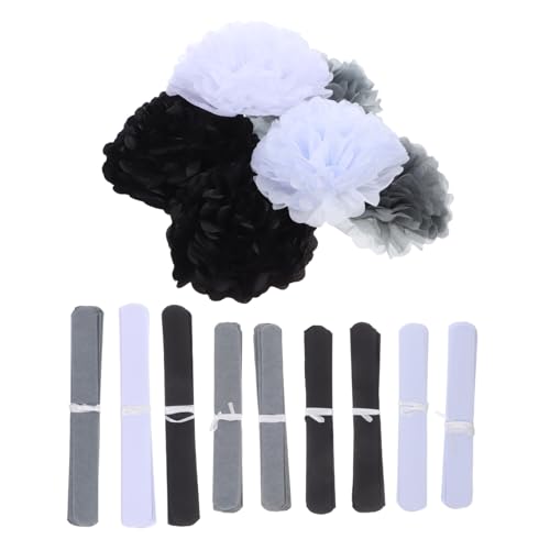 FRCOLOR 18stücke Papierblumenbälle Aus Seidenpapier Für Hochzeiten Geburtstage Partys Mit Einfacher Montage Langlebig Und Wiederverwendbar von FRCOLOR