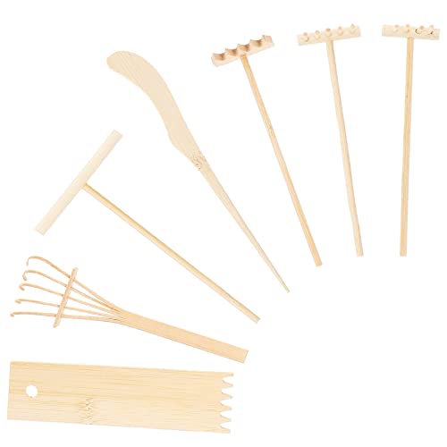 FRCOLOR 1Satz Miniatur Zen Rechen Teiliges für Kreative Sandkasten Dekoration Dekorative Kleine Rakes für Garten und DIY Mini Rakes zur Verschönerung von Landschaften von FRCOLOR