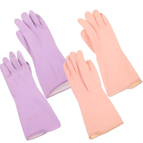 FRCOLOR 2 Paare Wiederverwendbare Küchenspülhandschuhe Langlebig für Geschirrspülen und Haushaltreinigung Rutschfeste Gummihandschuhe aus Latex Schützend und Strapazierfähig FRCOLOR 2 Paare Wiederverwendbare Küchenspülhandschuhe Langlebig für Geschirrspülen und Haushaltreinigung Rutschfeste Gummihandschuhe aus Latex Schützend und Strapazierfähig von FRCOLOR
