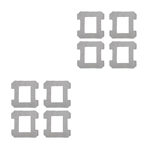 FRCOLOR 2 Sätze Fensterputztuch Wischmopptücher Für Fenster Fensterreinigungsroboter Fensterputzroboter Zubehör Fensterscheibenreiniger Fensterreiniger-werkzeug Stoff Grey 4 Stück * 2 von FRCOLOR