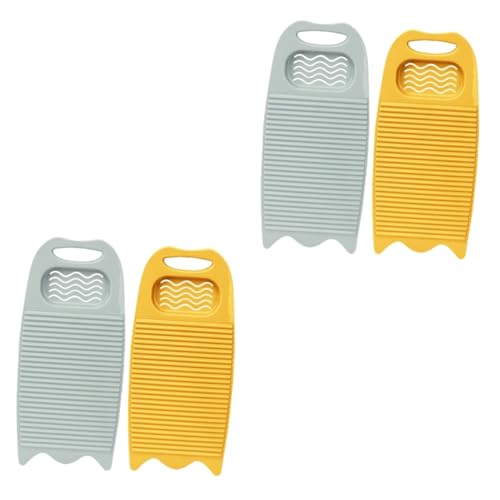 FRCOLOR 2 Sätze Händewaschen Im Haushalt Tragbare Waschmaschine Mini-waschbrett Handwäsche Handwash Werkzeug Rechteckiges Waschbrett Aus Kunststoff Praktisches Waschbrett Pp 2 Stücke * 2 von FRCOLOR
