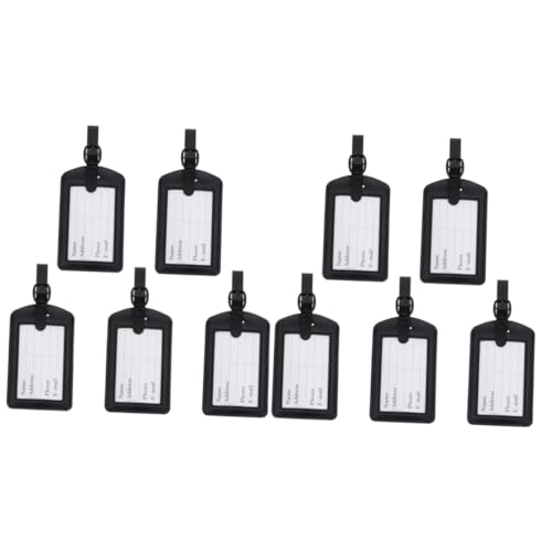 FRCOLOR 2 Sätze Pu Gepäckanhänger Reisegepäcketiketten Mit Eleganter Textur Robust Langlebig Für Koffer Handtaschen Rucksäcke 5 Stück * 2 von FRCOLOR