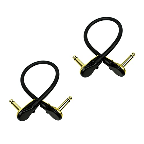 FRCOLOR 2 Stück Gitarren Patchkabel Goldbeschichtete Stecker Flexibles und Langlebiges Kabel für Effektgeräte Ausgezeichnete Signalübertragung und Geräuschreduzierung FRCOLOR 2 Stück Gitarren Patchkabel Goldbeschichtete Stecker Flexibles und Langlebiges Kabel für Effektgeräte Ausgezeichnete Signalübertragung und Geräuschreduzierung von FRCOLOR