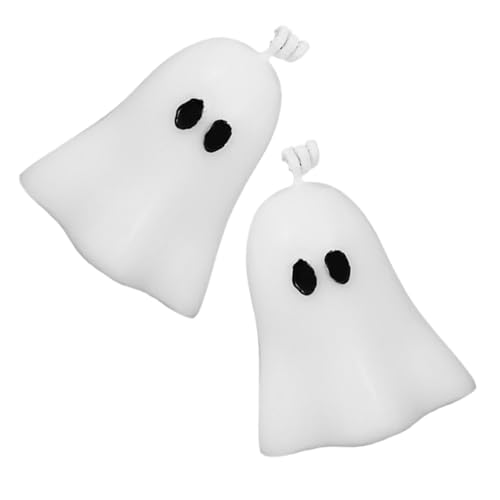 FRCOLOR 2 Stück Halloween Geisterkerzen aus Sojawachs Duftende Teelichter mit Gruseliger Geisterform Tischdekoration Festliche Wohnraumkerzen für Halloween und Party FRCOLOR 2 Stück Halloween Geisterkerzen aus Sojawachs Duftende Teelichter mit Gruseliger Geisterform Tischdekoration Festliche Wohnraumkerzen für Halloween und Party von FRCOLOR