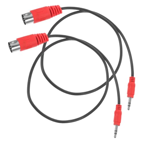 FRCOLOR 2 Stück Midi Pin Audio Adapterkabel Stabiler für Musikinstrumente und Computer Audioausgang von FRCOLOR