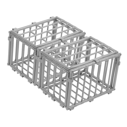 FRCOLOR 2 Stück Miniatur Haustierkäfig Modell aus Robustem Abs Kunststoff Kleines DIY Bastelzubehör Bemalbar Praktische Tischdekoration Geeignet als Action Figuren Käfig und Dekoratives FRCOLOR 2 Stück Miniatur Haustierkäfig Modell aus Robustem Abs Kunststoff Kleines DIY Bastelzubehör Bemalbar Praktische Tischdekoration Geeignet als Action Figuren Käfig und Dekoratives von FRCOLOR