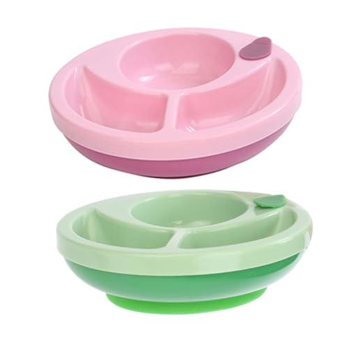 FRCOLOR 2 Stück Saugnapf Schalen mit Trennwand Isolierte Kunststoff Essschalen Rutschfest Bruchsicher Wärmehaltend für Kleinkinder Zuhause Picknick Reise FRCOLOR 2 Stück Saugnapf Schalen mit Trennwand Isolierte Kunststoff Essschalen Rutschfest Bruchsicher Wärmehaltend für Kleinkinder Zuhause Picknick Reise von FRCOLOR