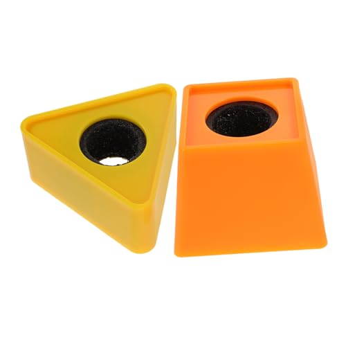 FRCOLOR 2 Stück Teiliges Mikrofon Flaggen Leichtes Handheld Mikrofon Station Logo Ergonomisch für Kleine Hände Dreieckige Trapezförmige Interview Requisiten Fördert Kreativität und von FRCOLOR