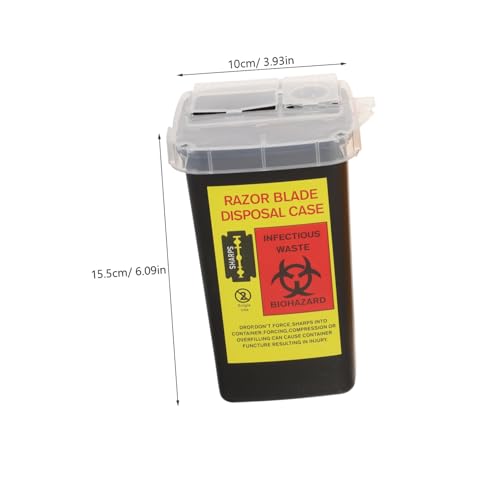FRCOLOR 2 Stück Teiliges Sharps Recycling Kleiner Nadelentsorgungsbehälter aus Robustem Kunststoff mit Sicherem Deckel für Tattoo Kosmetik und Medizinische Abfälle Platzsparend und FRCOLOR 2 Stück Teiliges Sharps Recycling Kleiner Nadelentsorgungsbehälter aus Robustem Kunststoff mit Sicherem Deckel für Tattoo Kosmetik und Medizinische Abfälle Platzsparend und von FRCOLOR