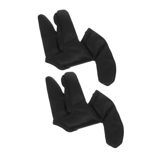 FRCOLOR 2 Teiliges Drei Finger Set Lockenstab Haarglätter Fingerhandschuh Lockenhandschuh Handschuhe Für Haarstyling Haarlocken Fingerabdeckung Haarisolationshandschuhe Handschuh von FRCOLOR
