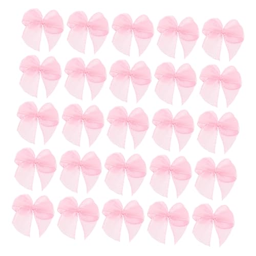 FRCOLOR 200 Stück Rosa Mini-schleifen: Handgefertigtes Projekt, Diy-nähzubehör – Schleife Aus Polyesterband – 0,8 Zoll Kleine Vorgefertigte Bastelschleifen von FRCOLOR