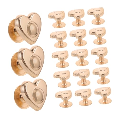FRCOLOR 20stücke Schraubnieten in Herzform Metallnieten Mit Schraubverschluss Für Taschenfüße Schraubfüße Handtaschen Lederwaren Bastelarbeiten Kleidung Zubehör FRCOLOR 20stücke Schraubnieten in Herzform Metallnieten Mit Schraubverschluss Für Taschenfüße Schraubfüße Handtaschen Lederwaren Bastelarbeiten Kleidung Zubehör von FRCOLOR