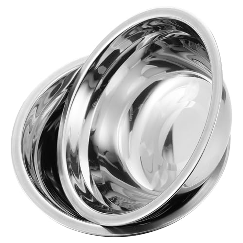 FRCOLOR 2st Schüssel Aus Edelstahl Hund Trinknapf Futternäpfe Aus Edelstahl Haustiere Präsentieren Katzennäpfe Aus Keramik Futterspender Rostfreier Stahl Schräge Schale von FRCOLOR