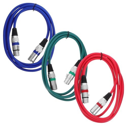 FRCOLOR 3 Stück Xlr Kabel Xlr Männlich zu Weiblich Mikrofonkabel Blau Rot und Grün Geschirmt Hohe Haltbarkeit für Live Events und Studioaufnahmen FRCOLOR 3 Stück Xlr Kabel Xlr Männlich zu Weiblich Mikrofonkabel Blau Rot und Grün Geschirmt Hohe Haltbarkeit für Live Events und Studioaufnahmen von FRCOLOR