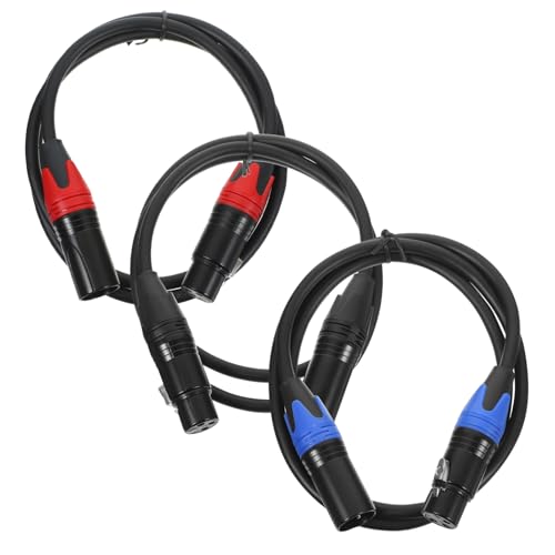 FRCOLOR 3 Stück Xlr Mikrofonkabel Male zu Female Balanced Audio Kabel für Klare Übertragung für Studio und Live Performances und Materialien Vielseitig Einsetzbar FRCOLOR 3 Stück Xlr Mikrofonkabel Male zu Female Balanced Audio Kabel für Klare Übertragung für Studio und Live Performances und Materialien Vielseitig Einsetzbar von FRCOLOR