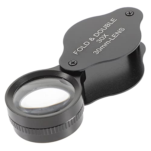 FRCOLOR 30-fache Lupe Mit Kompaktem Faltdesign Leselupe Für Senioren Reisen Sammeln von FRCOLOR