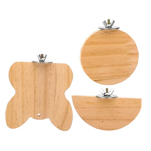 FRCOLOR Hamster Plattform Spielzeug Holz Vogel Papagei Spielen Bord Haustier Multi-verwenden Käfig Bord von FRCOLOR