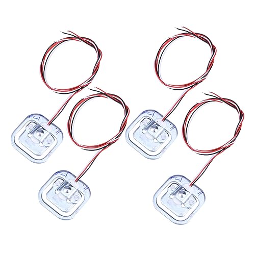 FRCOLOR 4 Stück Teiliges Mini Ersatz wägesensor für Körperwaagen Postwaagen Angelwaagen und Babywaagen Präziser Drucksensor in Silber Kompatibel mit Palm Zell waagen von FRCOLOR