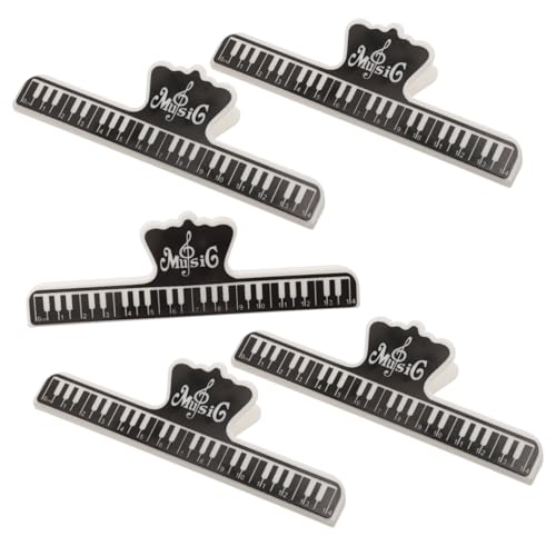 FRCOLOR 5 Stück Teiliges Klavier Notenklammern aus Abs Starker Halt Rutschfest Leichter Musiknotenhalter für Klavier Violine Vielseitig für Notenblätter und Bücher FRCOLOR 5 Stück Teiliges Klavier Notenklammern aus Abs Starker Halt Rutschfest Leichter Musiknotenhalter für Klavier Violine Vielseitig für Notenblätter und Bücher von FRCOLOR