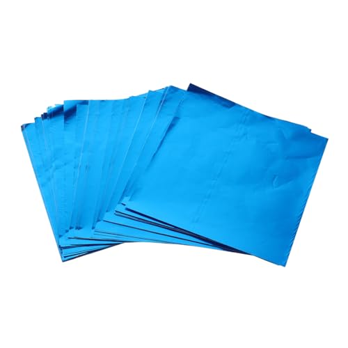 FRCOLOR 500 Stück Aluminiumfolie Zinnfolienverpackung Wrapper Für Süßigkeiten Elegante Süßigkeiten Kuchendekoration Bonbonfolie Glänzende Folienverpackungen Süßigkeitenpapier Blau FRCOLOR 500 Stück Aluminiumfolie Zinnfolienverpackung Wrapper Für Süßigkeiten Elegante Süßigkeiten Kuchendekoration Bonbonfolie Glänzende Folienverpackungen Süßigkeitenpapier Blau von FRCOLOR