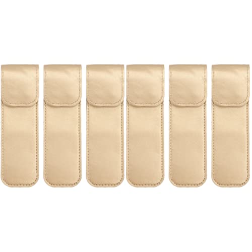 FRCOLOR 6 Stk Pinzette Schutzhülle Pinzettenabdeckung Lederhülle Pinzetten-aufbewahrungstasche Augenbrauen Pinzette Kit Lederbezug Aus Edelstahl Pinzettenhalter Kosmetik Halterung Pu-leder von FRCOLOR