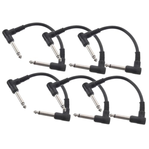 FRCOLOR 6 Stück Gitarren Patchkabel Geräuschloses Klinkenkabel für Gitarre Bass Effektgeräte Robustes für Musikinstrumente und Mixer FRCOLOR 6 Stück Gitarren Patchkabel Geräuschloses Klinkenkabel für Gitarre Bass Effektgeräte Robustes für Musikinstrumente und Mixer von FRCOLOR