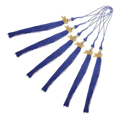 FRCOLOR 6 Stück Graduierungskappe Quasten Personalisiert Schule Abschlusskappeneinsatz Foto-Charm-quaste Zum Gedenken An Den Absolventen Zubehör Abschlussquaste 2024 Grad Metall Blue FRCOLOR 6 Stück Graduierungskappe Quasten Personalisiert Schule Abschlusskappeneinsatz Foto-Charm-quaste Zum Gedenken An Den Absolventen Zubehör Abschlussquaste 2024 Grad Metall Blue von FRCOLOR