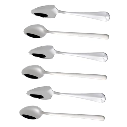 FRCOLOR 6 Stück Teiliges Löffel Edelstahl Ergonomisch Geformt mit Glatten Zähnen Sicher und Wiederverwendbar für Obstpüree und Babybrei Tragbar für Zuhause und Unterwegs FRCOLOR 6 Stück Teiliges Löffel Edelstahl Ergonomisch Geformt mit Glatten Zähnen Sicher und Wiederverwendbar für Obstpüree und Babybrei Tragbar für Zuhause und Unterwegs von FRCOLOR
