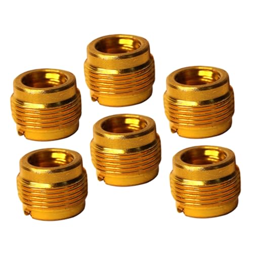 FRCOLOR 6 Stück Teiliges Mikrofon Gewindeadapter Set aus Langlebigem Aluminium mit Vibrationsreduzierender Konstruktion für Mikrofonständer und Aufnahmegeräte von FRCOLOR