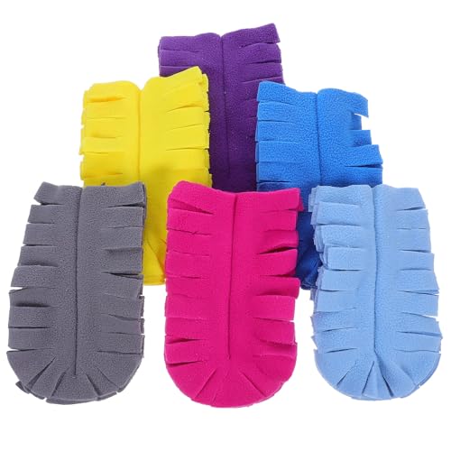 FRCOLOR 6 Stück Teiliges Wiederverwendbare Hand staubwedel Nachfüllungen Mikrofaser Staubtücher Kompatibel mit Deckenventilator Reinigung Waschbar Einsetzbar für Haushalt und Tierhaare von FRCOLOR